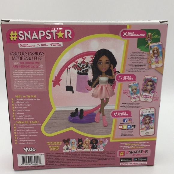 Snapstar Vita's Chic Clothing Rack Set with Doll & Accessories - Picture 8 of 13